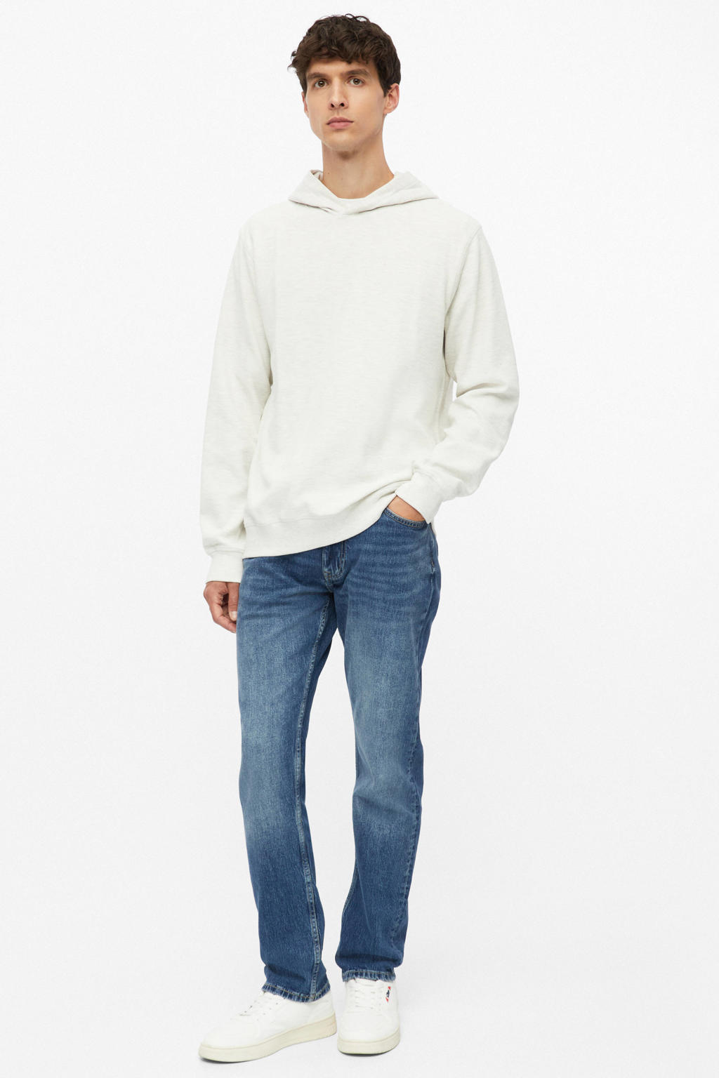 s.Oliver regular fit hoodie - ecru