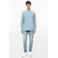 s.Oliver regular fit longsleeve - grijsblauw