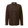 s.Oliver corduroy relaxed fit overhemd - donkerbruin