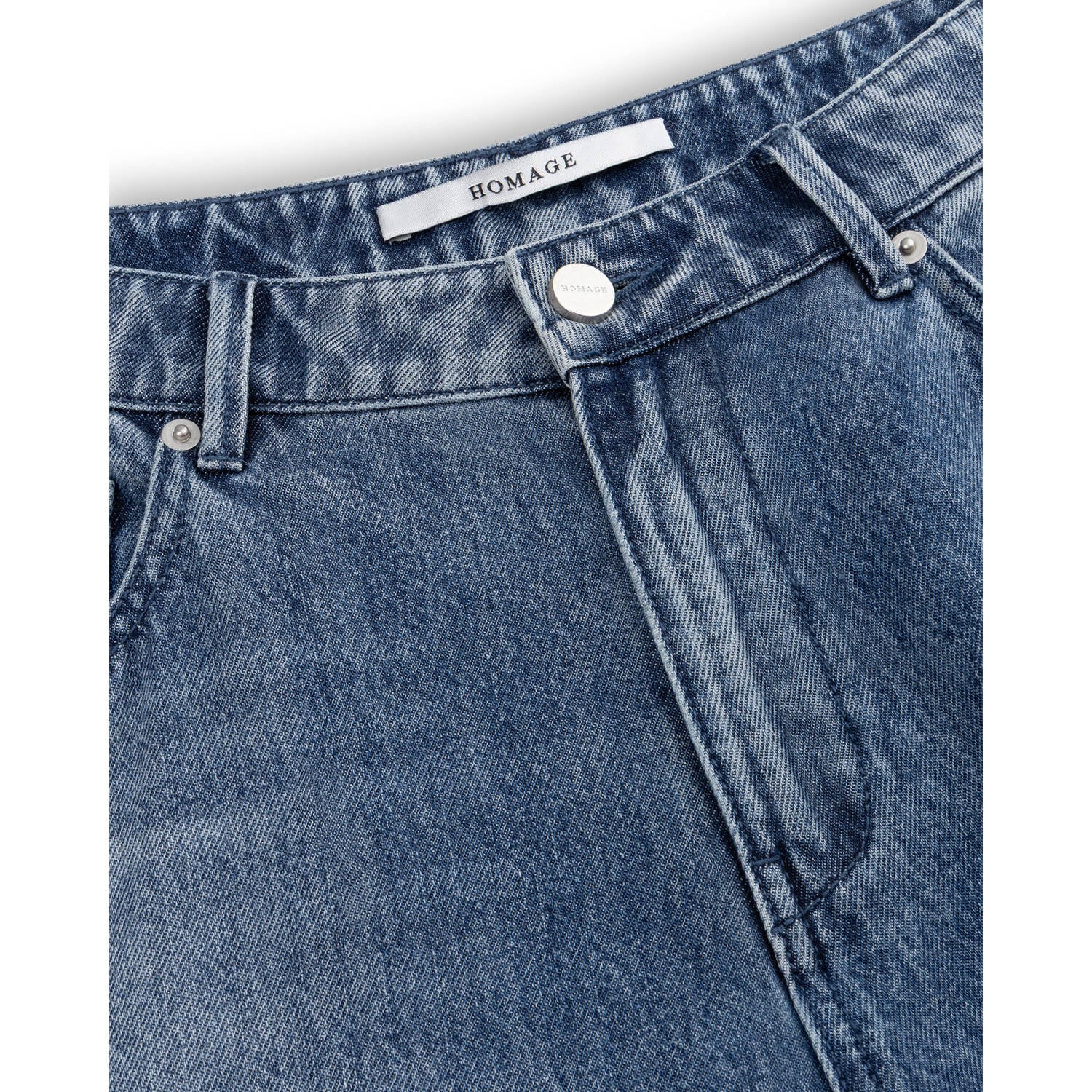 Homage to Denim barrel jeans donkerblauw