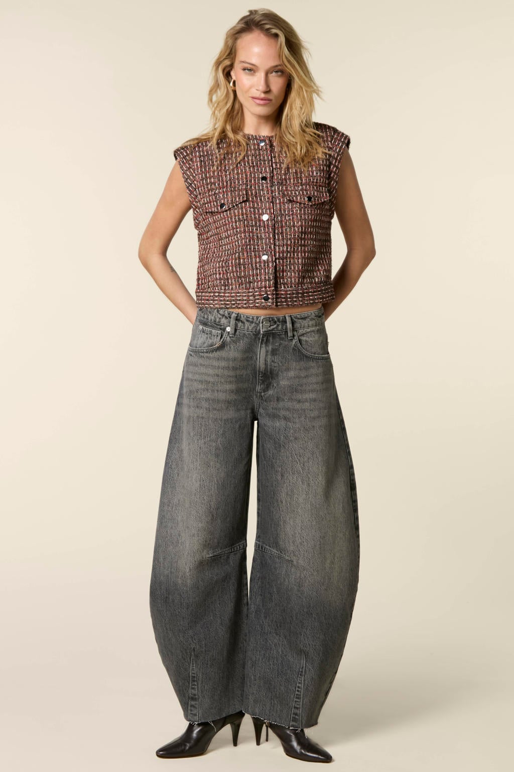 Homage to Denim Jimi barrel jeans - grijs