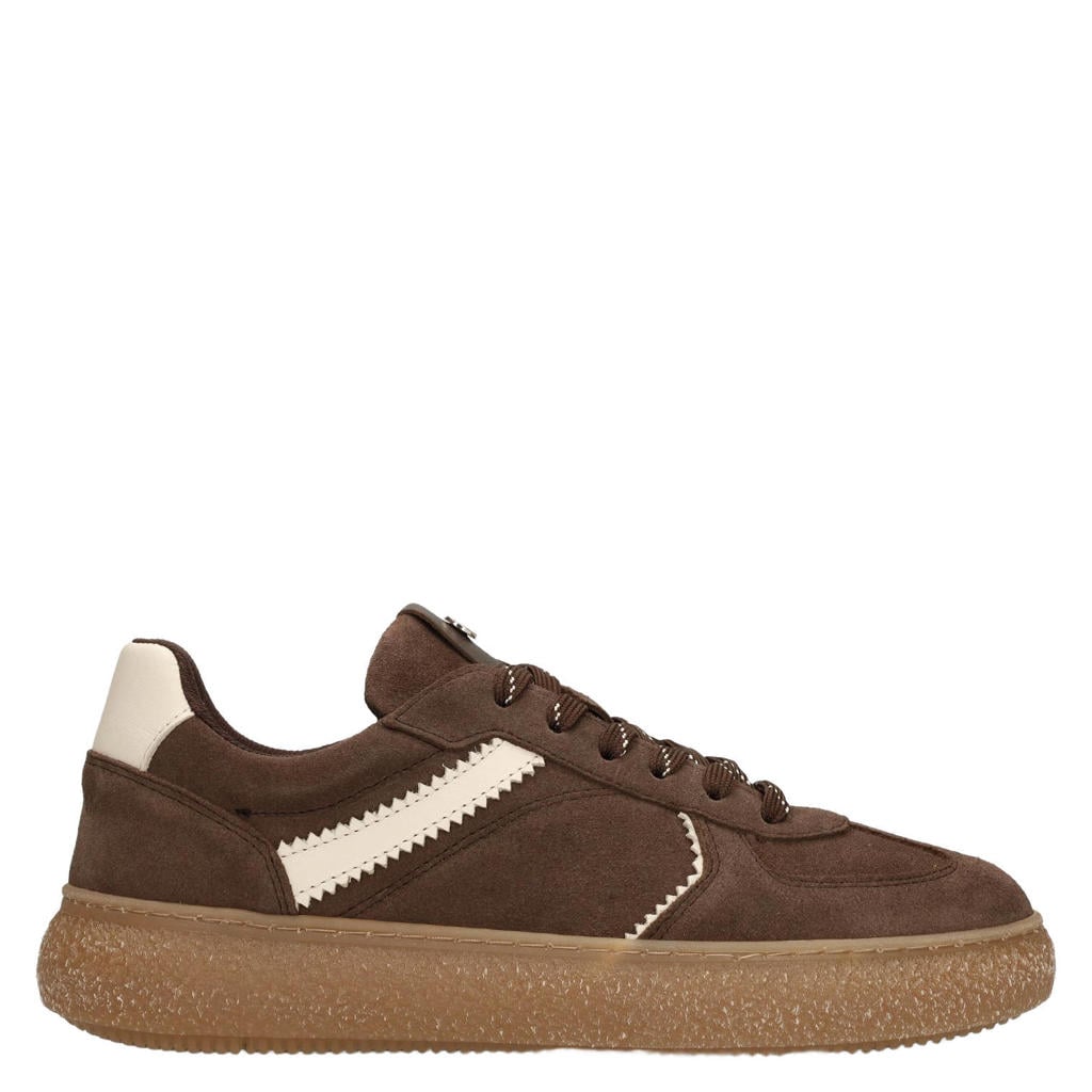 No Stress suède sneakers - donkerbruin
