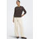 JDY rechtvallende sweater met borduursels en print - bruin