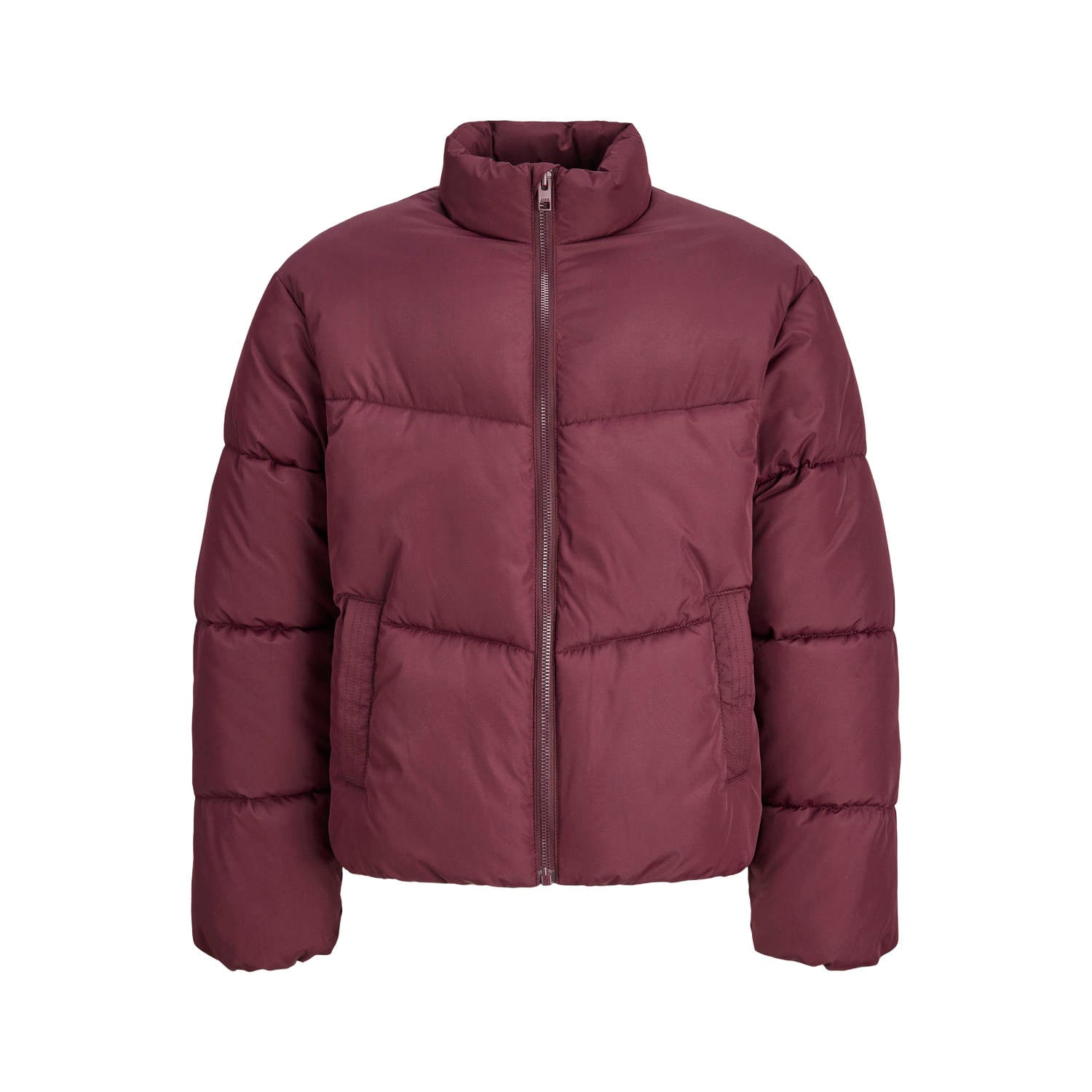 JJXX GIRL pufferjas donkerrood