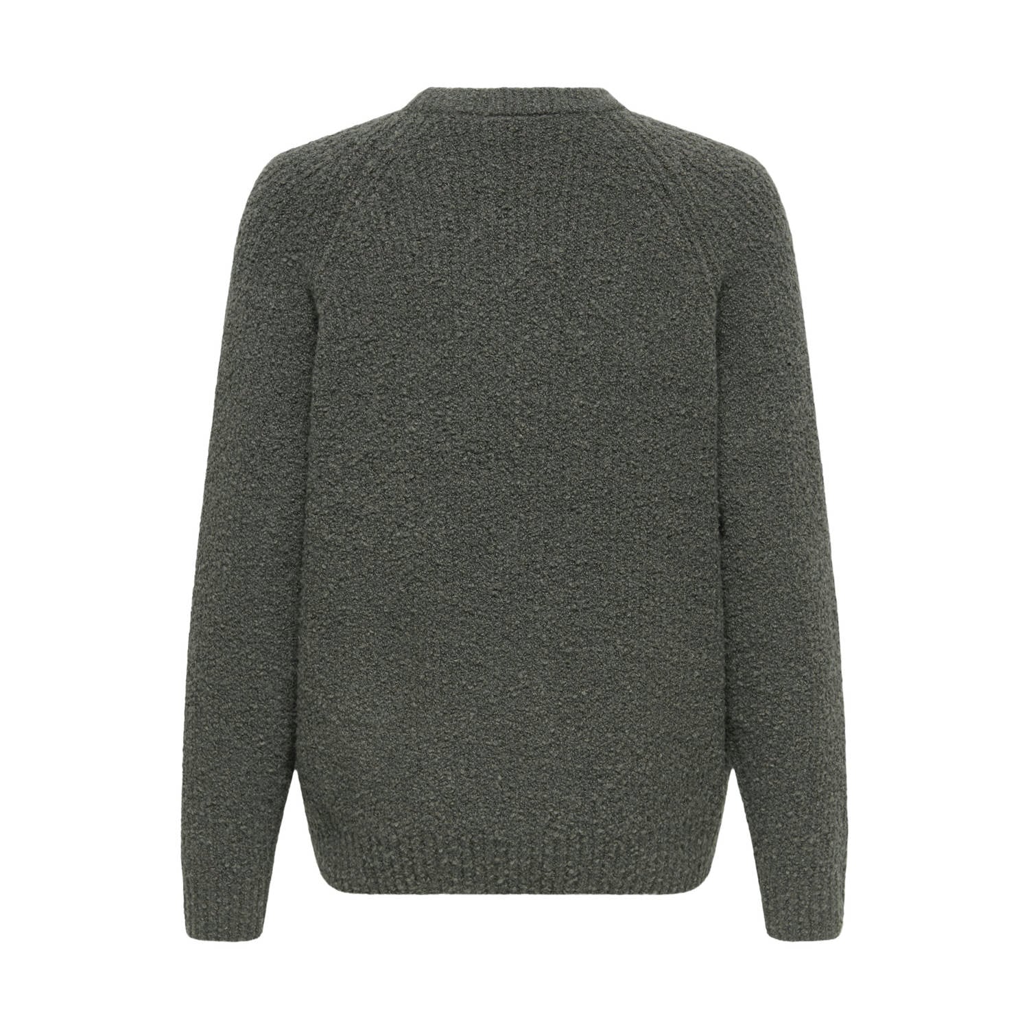 ONLY & SONS JUNIOR gebreide trui grijsgroen