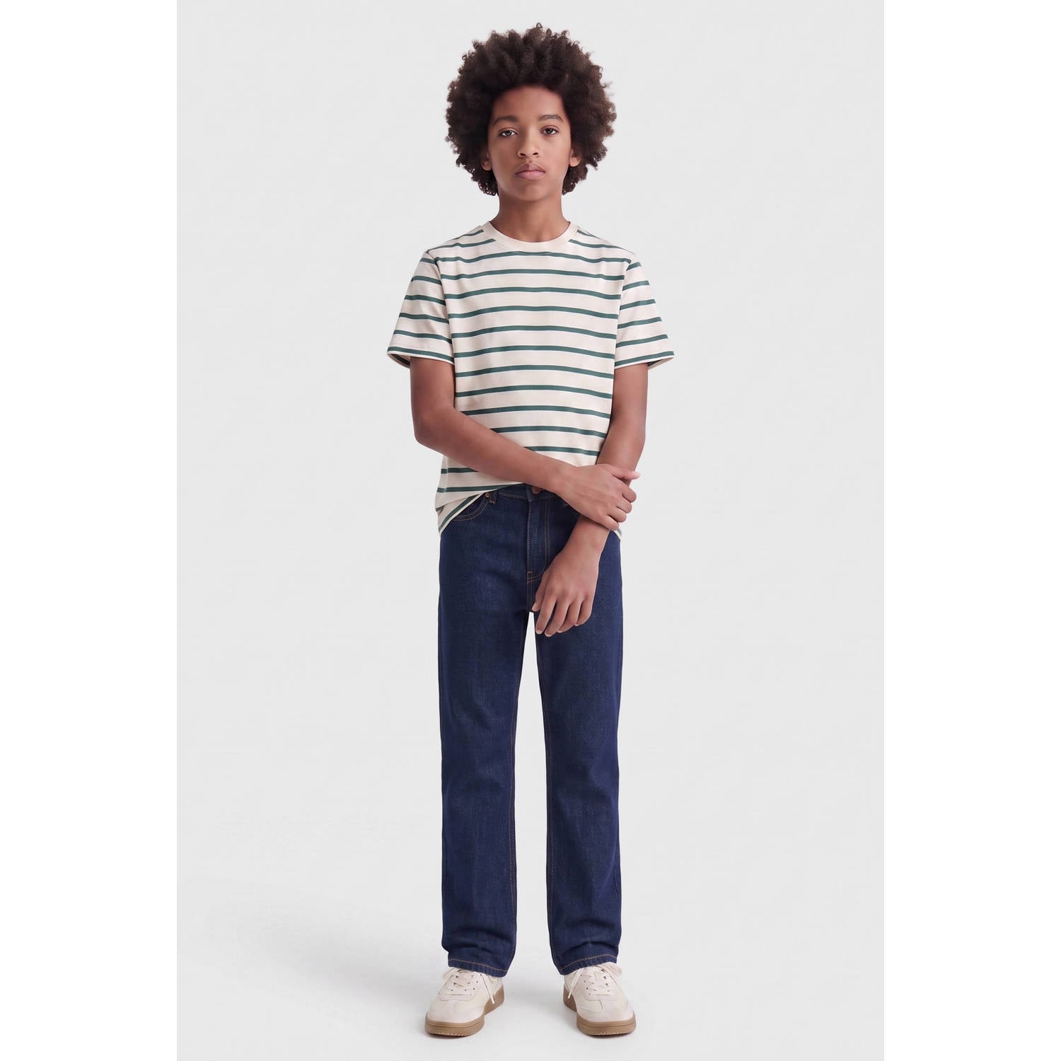 ONLY & SONS JUNIOR OSJEDGE straight leg jeans donkerblauw