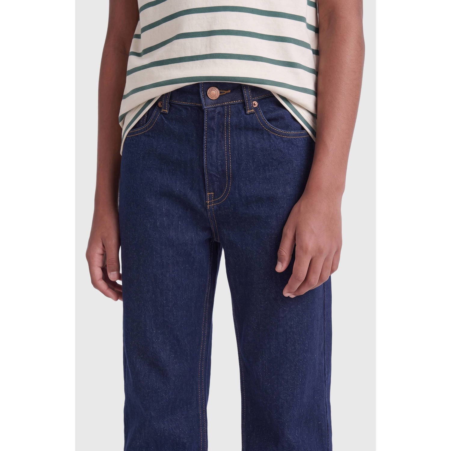 ONLY & SONS JUNIOR OSJEDGE straight leg jeans donkerblauw