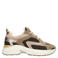 Manfield chunky suède sneakers - taupe
