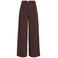 VILA high waist pantalon met plooien - donkerbruin