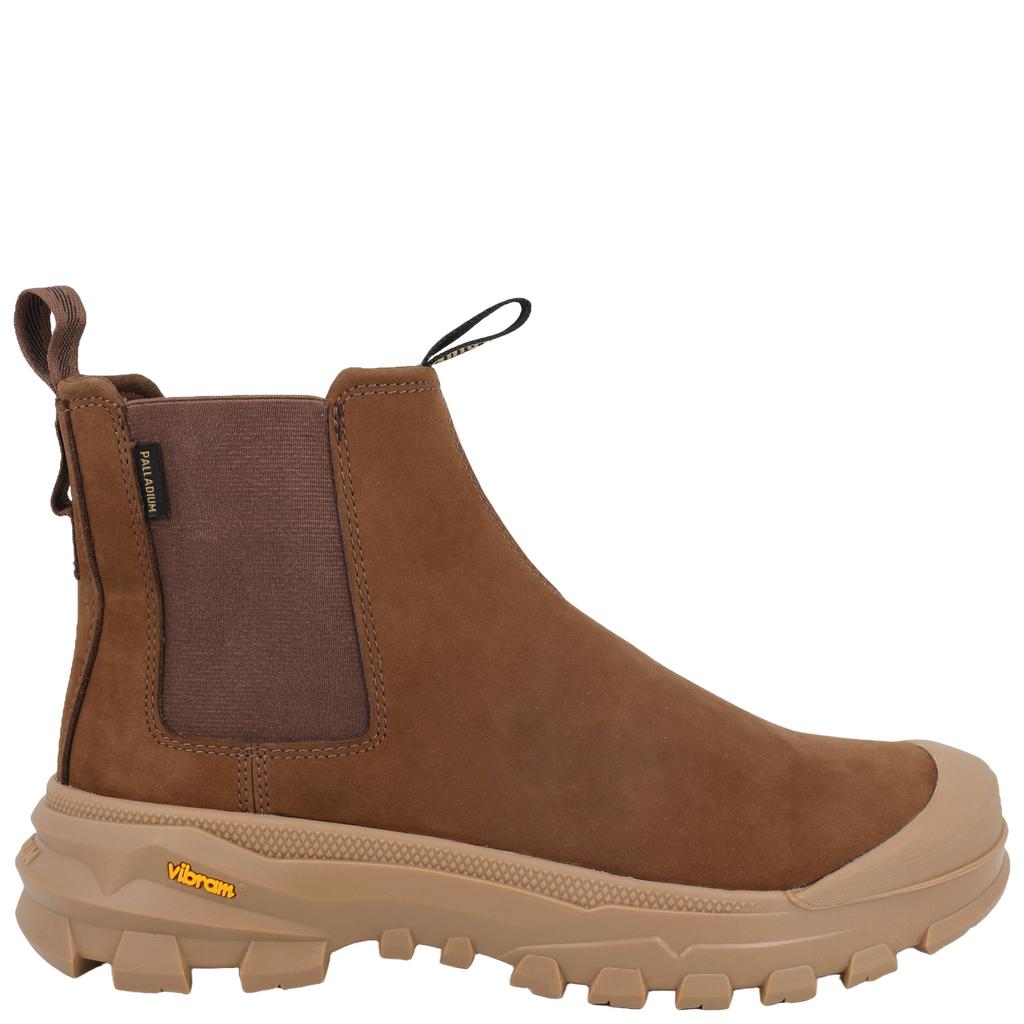 Palladium Rider Chelsea Legacy chunky leren chelsea boots met profielzool - bruin