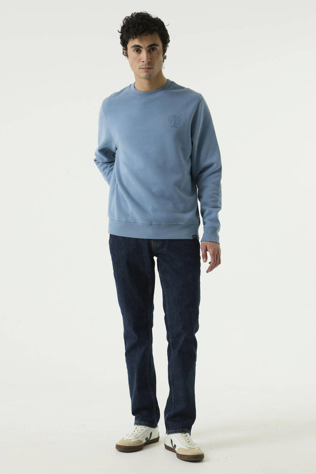 Garcia relaxed fit sweater - blauw