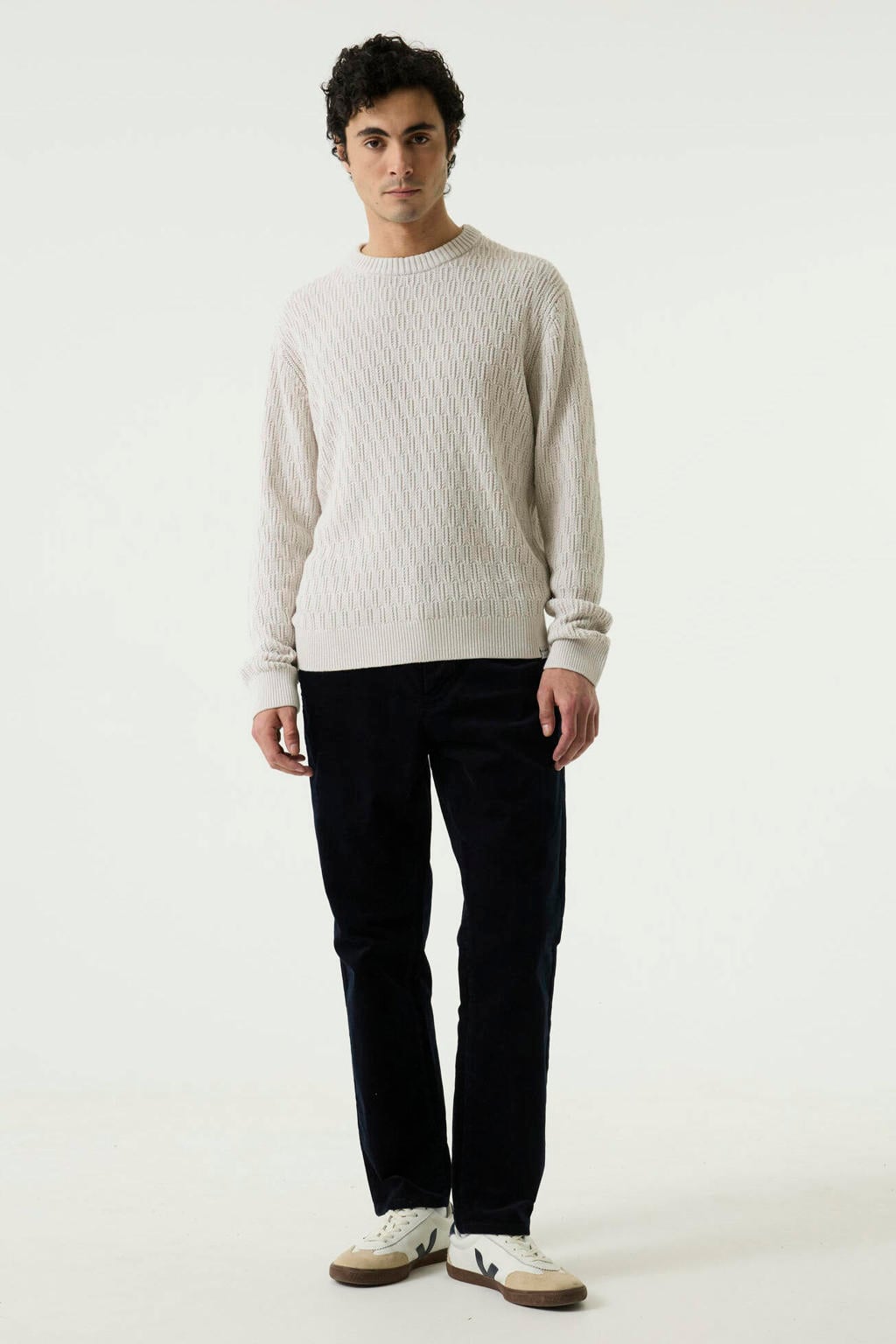 Garcia katoenen relaxed fit trui - soft buff