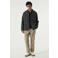 Garcia relaxed fit jacquard overshirt met print - donkerblauw
