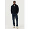 Garcia regular fit trui met kabels - donkerblauw