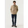 Garcia regular fit overshirt met melée - roast cashew