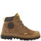 Palladium Schoolkind leren veterschoenen met profielzool - cognac