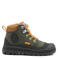 Palladium leren veterschoenen met profielzool - donkergroen/oranje