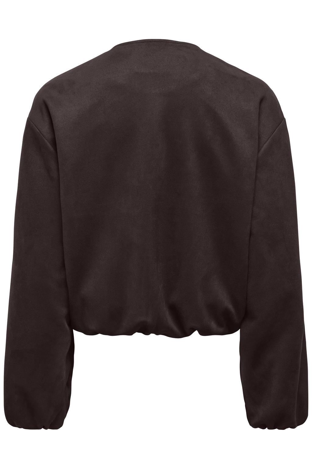 Donkerblauwe dames JDY jas van polyester met effen en lange mouwen