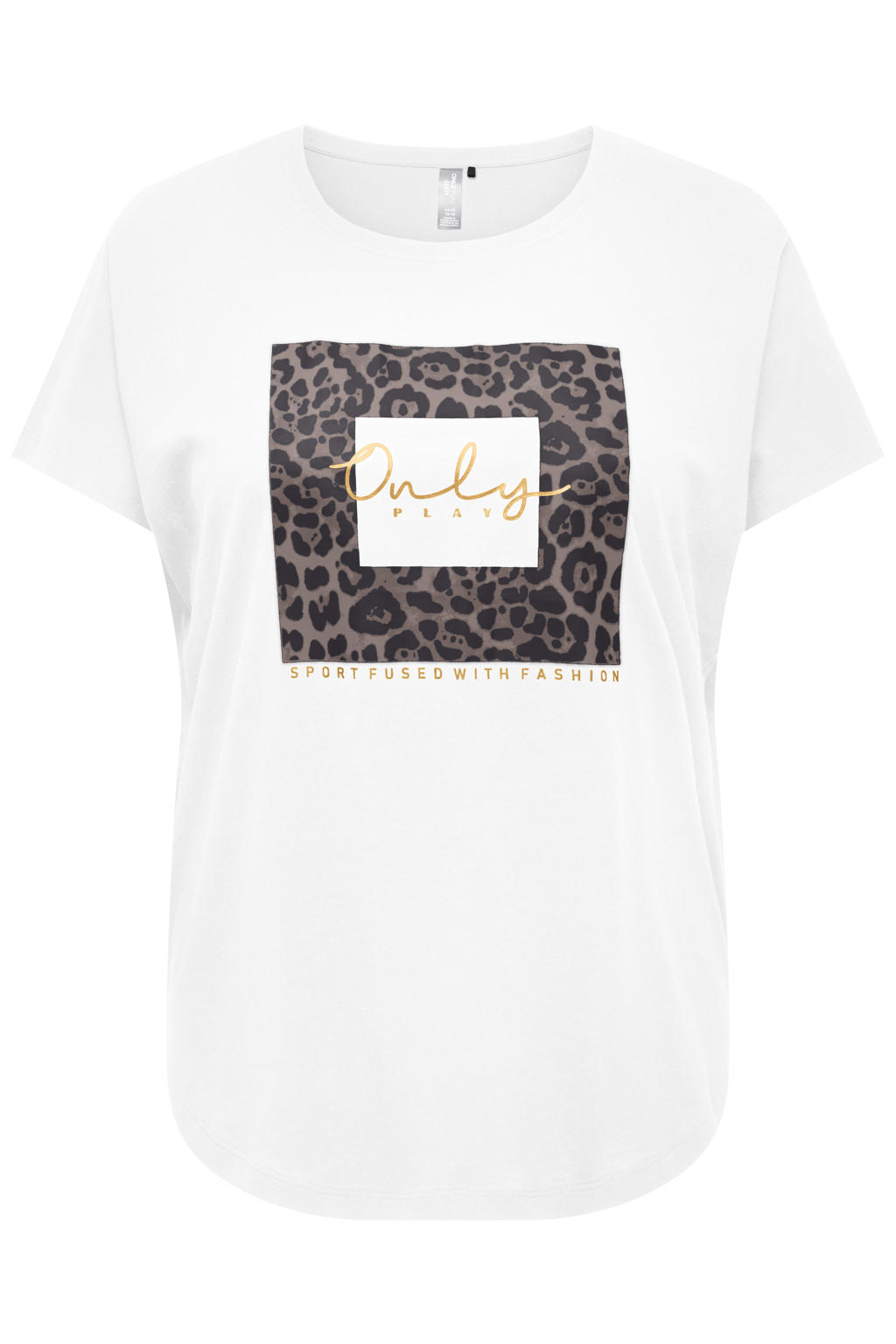 ONLY PLAY CURVY sportshirt Plus Size - wit