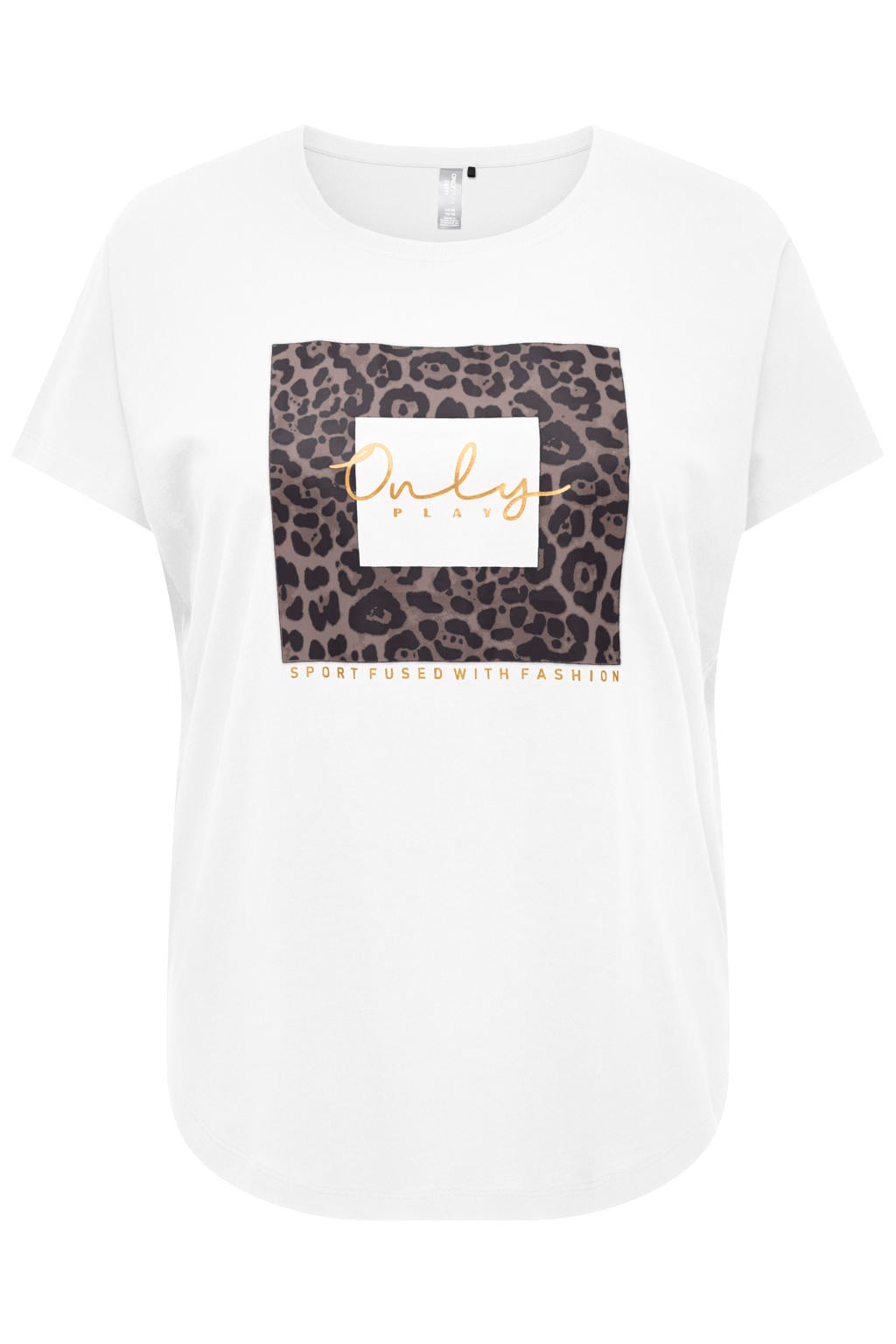 ONLY PLAY CURVY sportshirt Plus Size - wit