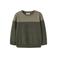 NAME IT MINI rechtvallende sweater met tekst - donkergroen