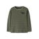 NAME IT MINI aansluitende gestreepte longsleeve - olijfgroen