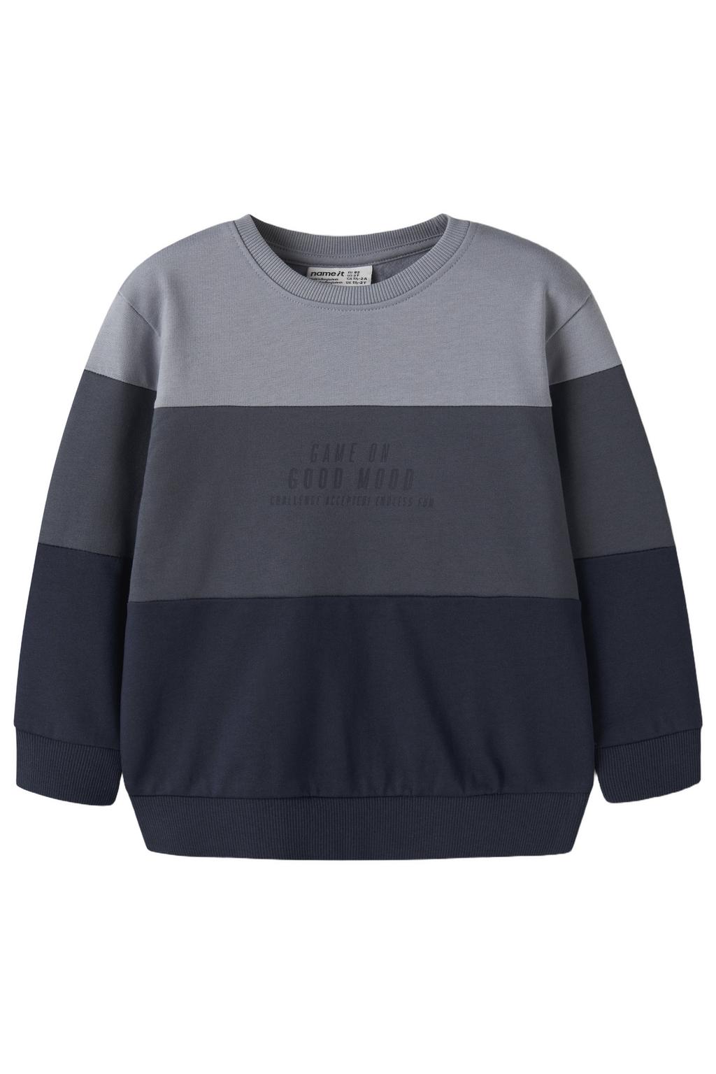 NAME IT MINI rechtvallende sweater - donkerblauw