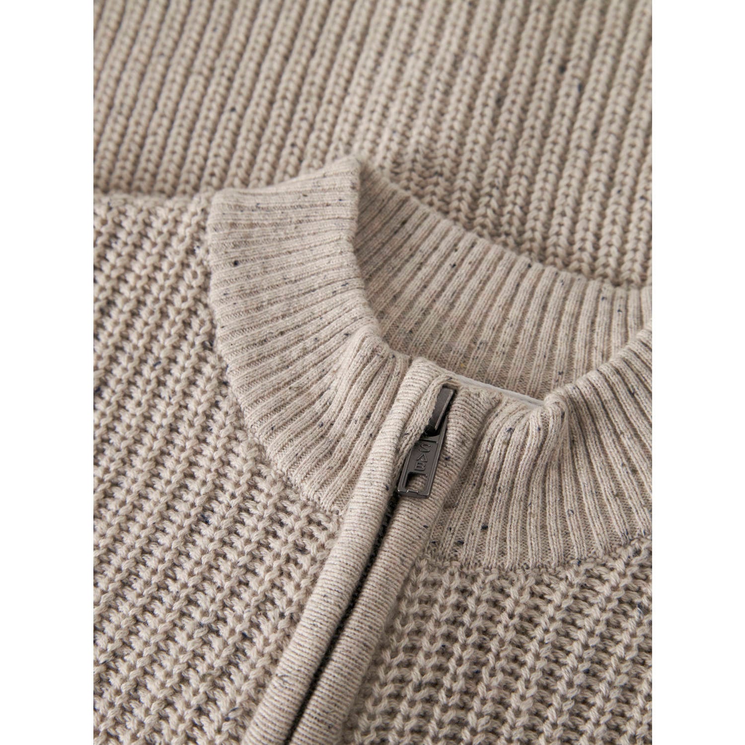 NAME IT MINI rechtvallend gebreid vest beige