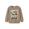 NAME IT MINI sweater met backprint - beige