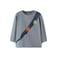 NAME IT MINI longsleeve met backprint - lichtblauw