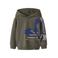 NAME IT MINI hoodie met print - donkergroen