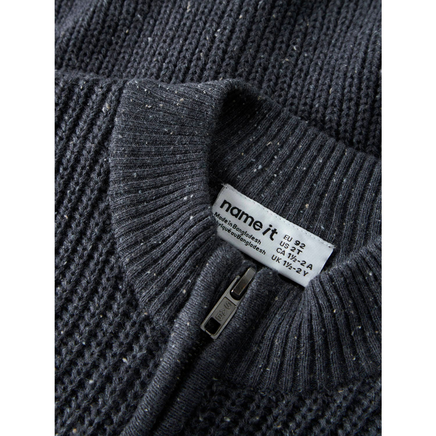 NAME IT MINI rechtvallend gebreid vest donkerblauw