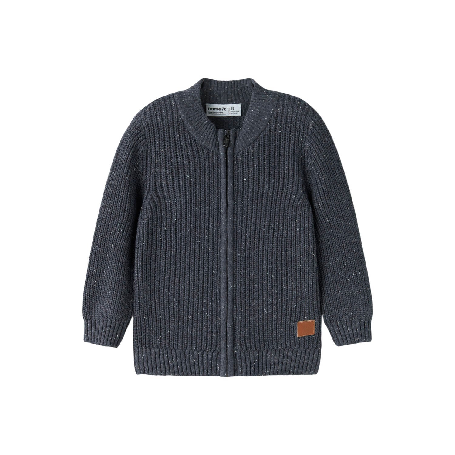 NAME IT MINI rechtvallend gebreid vest donkerblauw
