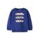 NAME IT MINI rechtvallende sweater met print - blauw