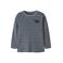 NAME IT MINI aansluitende gestreepte longsleeve - grijsblauw