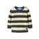 NAME IT MINI katoenen oversized gestreepte trui - donkergroen