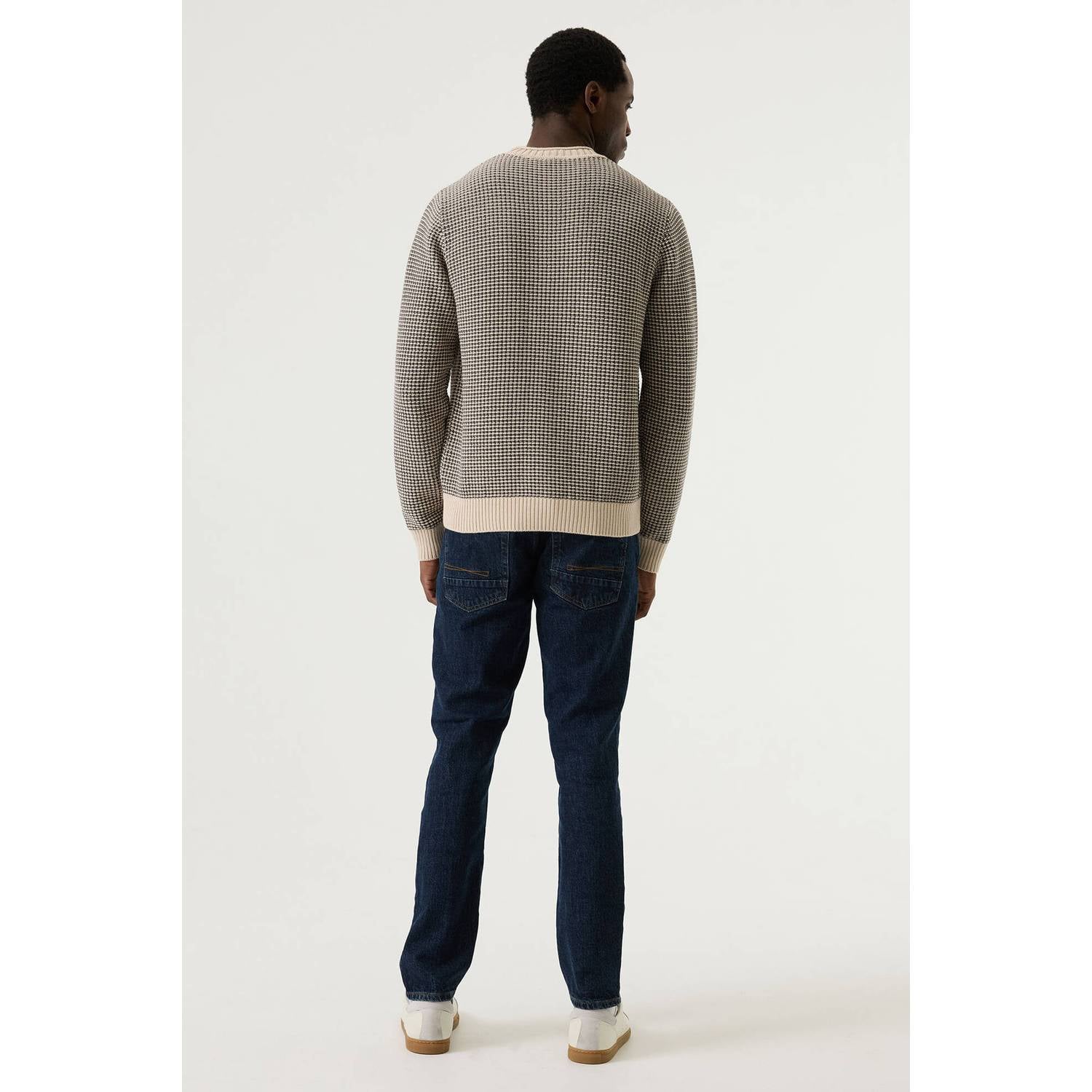 Garcia regular fit gebreide trui beige