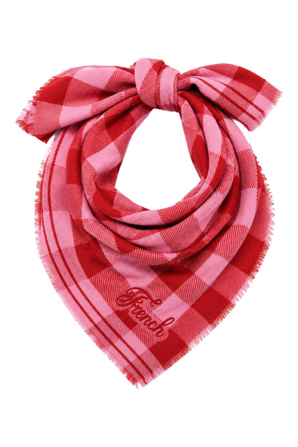 FRNCH geruit sjaaltje Koko roze/rood