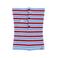 FRNCH gestreepte losse col Kim blauw/bordeauxrood