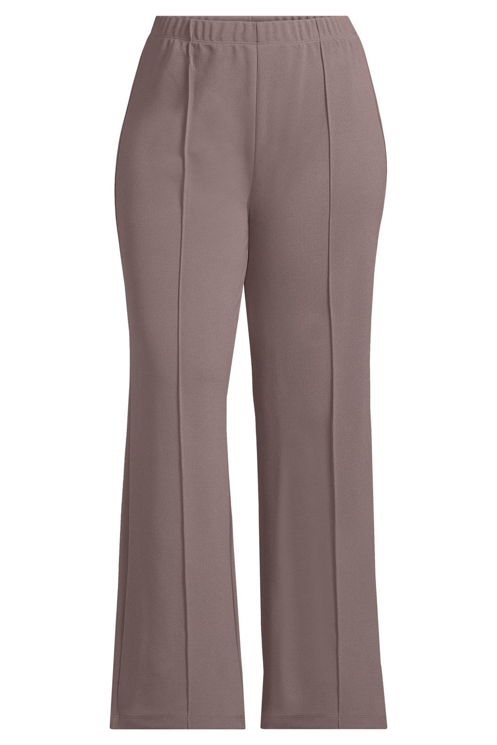 GREAT LOOKS wide leg broek met pintuck-detail grijs
