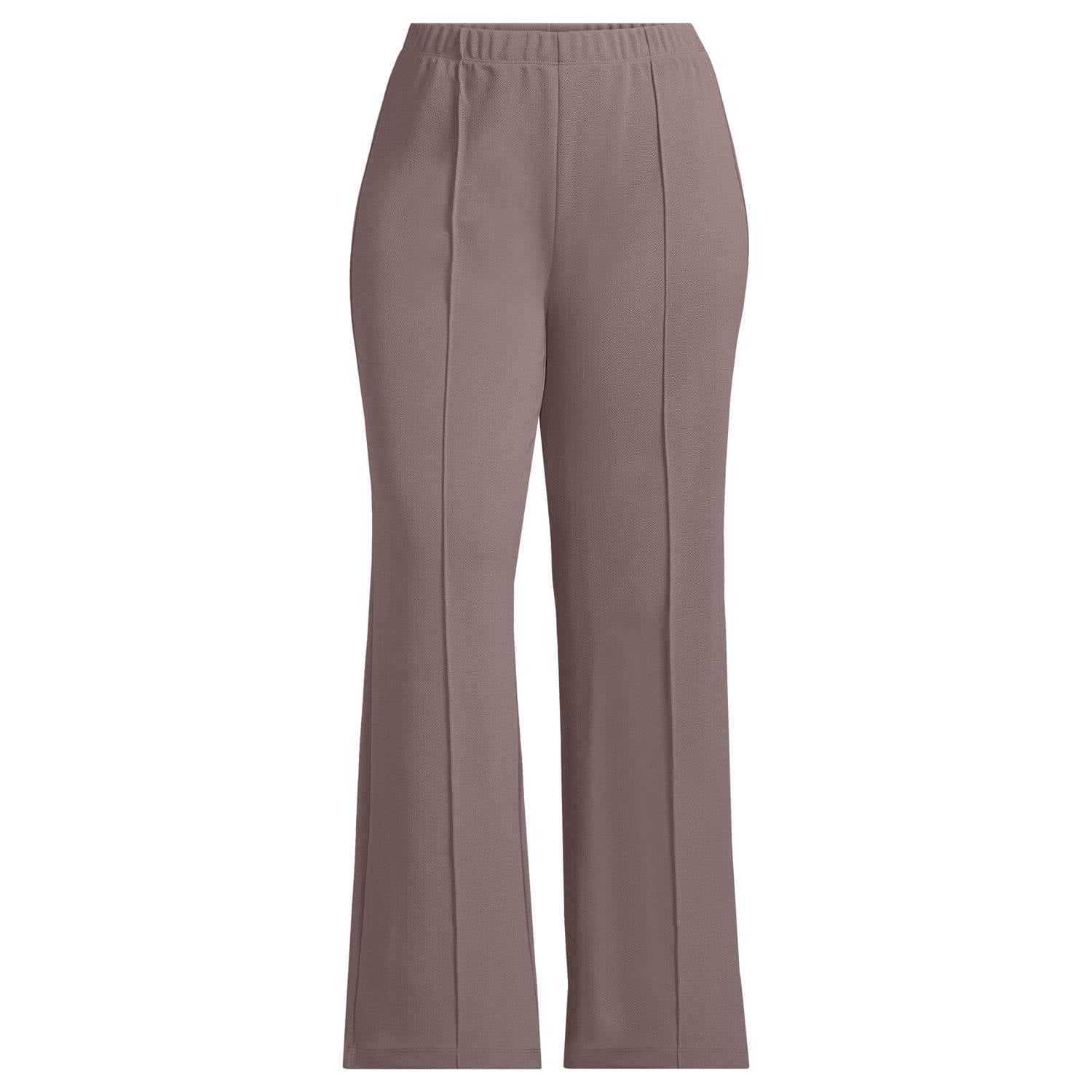 GREAT LOOKS wide leg broek met pintuck-detail grijs