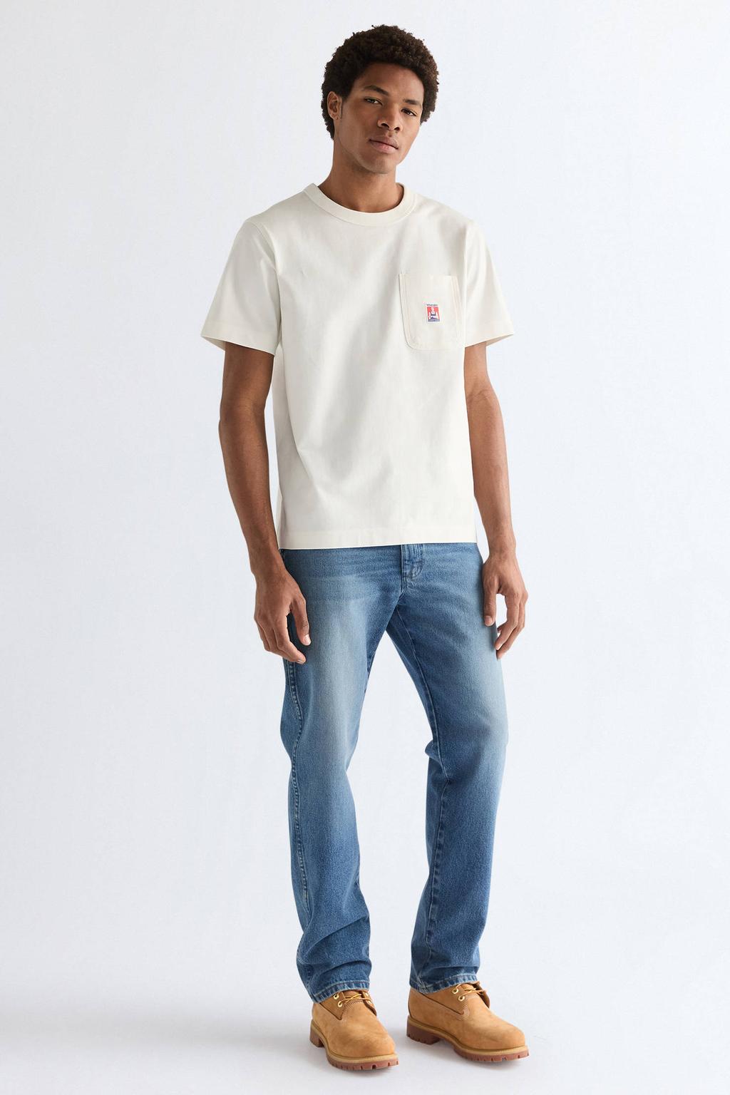 Wrangler 13MWZ straight leg jeans - mediumblauw