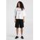 America Today wide leg bermuda short met plooien - zwart