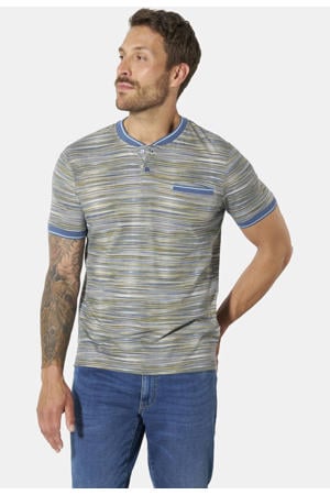 regular fit gemêleerd T-shirt Plus Size +FIT Collectie - blauw