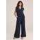 WE Fashion viscose wide leg broek - blauw