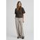 MSCH Copenhagen wide leg broek met wol - beige