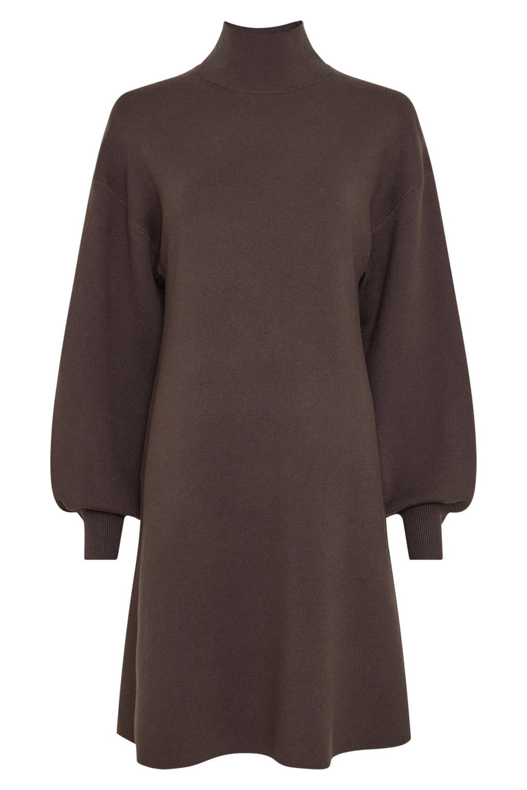 MSCH Copenhagen midi jurk met col - bruin