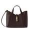 Furla leren mini shopper Goccia S donkerbruin