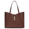 Furla leren shopper Goccia L donkerbruin