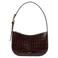 Furla leren schoudertas Sara S donkerbruin